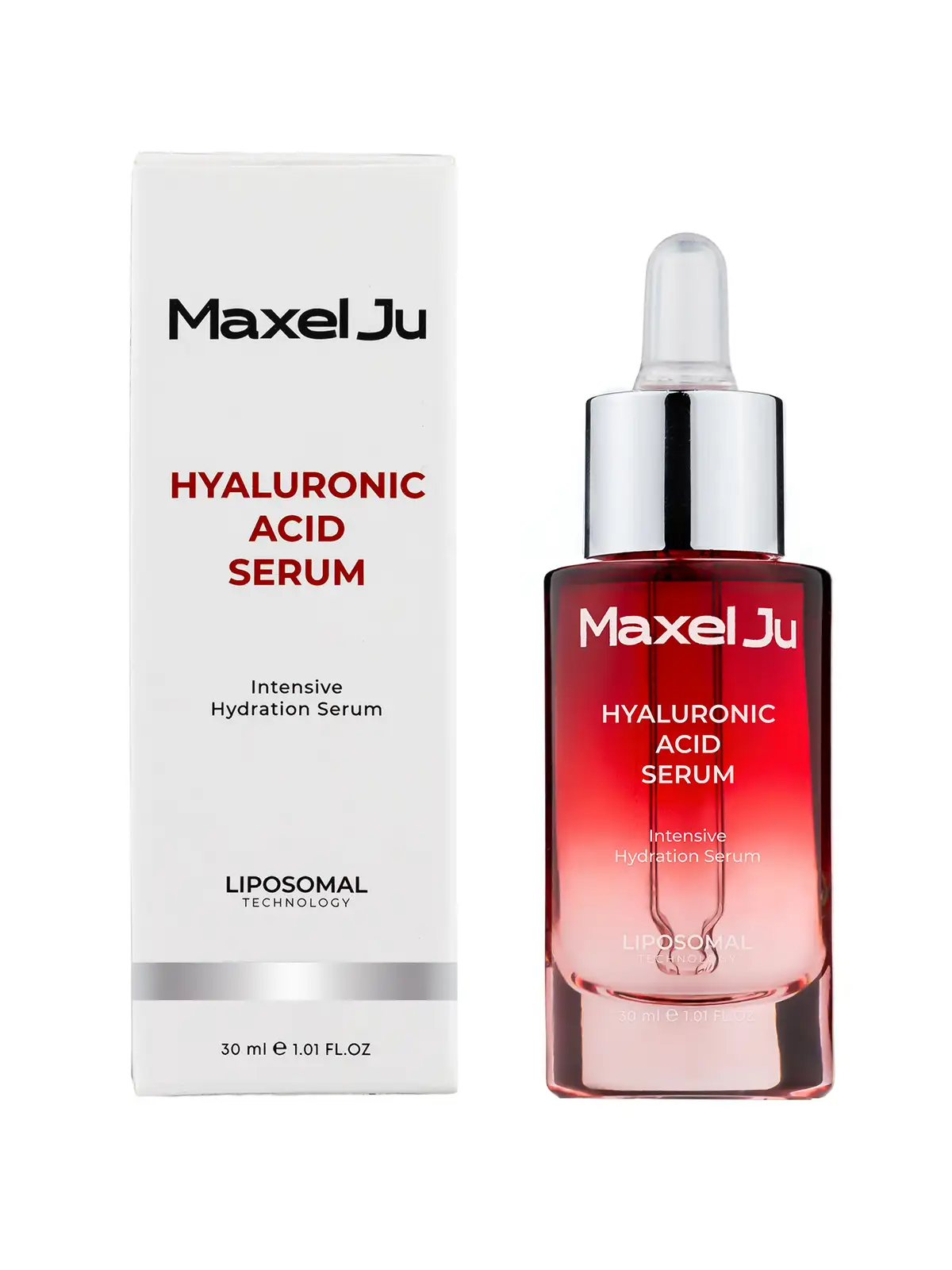Maxel JU Hyaluronic Acid Serum mit Verpackung